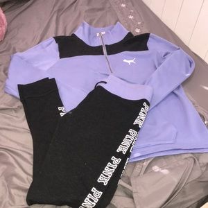 VS PINK Sweater and Yoga Leggings Set